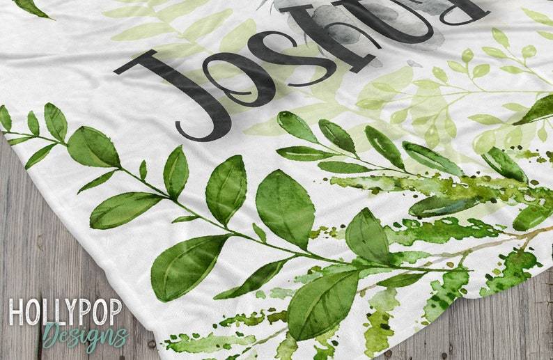 Snow Leopard Baby Name Blanket, Personalized Baby Name Blanket