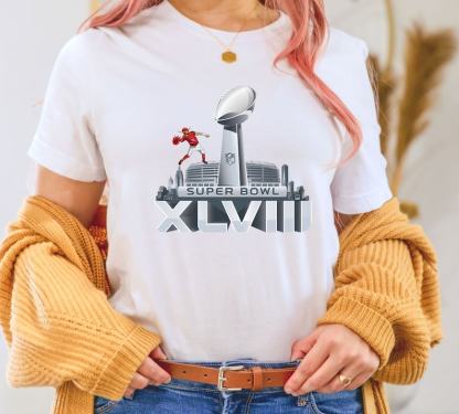 Super Bowl 2024 T-shirt, American Football Shirt, Celtic-Boston Gifts, Philadelphia-Kansas City Tee-Super soft and comfortable T-Shirt.