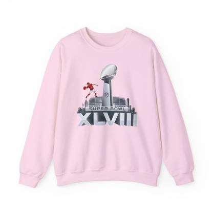 Super Bowl 2024 Sweatshirt, American Football Sweater, Cute Crewneck, Oversized Clothes - Unisex Heavy Blend Crewneck Sweatshirt.