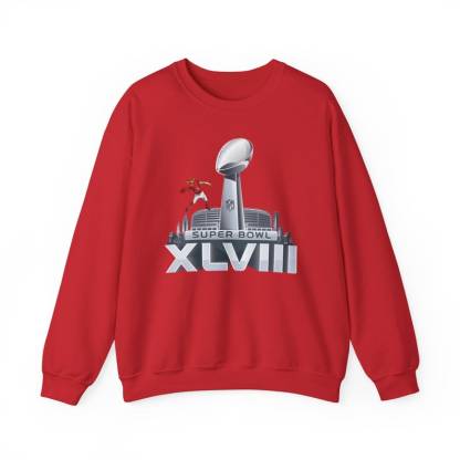 Super Bowl 2024 Sweatshirt, American Football Sweater, Cute Crewneck, Oversized Clothes - Unisex Heavy Blend Crewneck Sweatshirt.