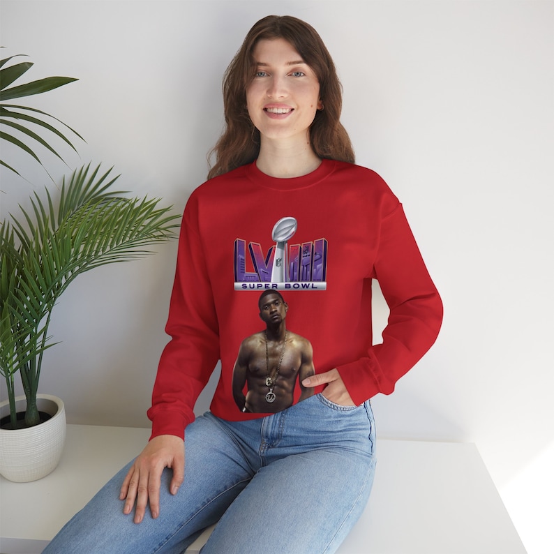 Usher Superbowl Halftime Show Unisex Heavy Blend Crewneck Sweatshirt 3 | Confessions | Yeah! | RnB Music | 90's 2000's R&B | My Way