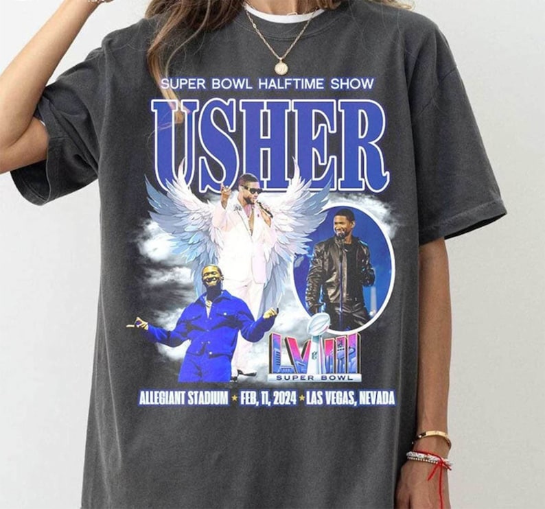 Must Have Super Bowl 2024 Shirt, Usher Super Bowl 2024 Tee Tops Unisex Hoodie