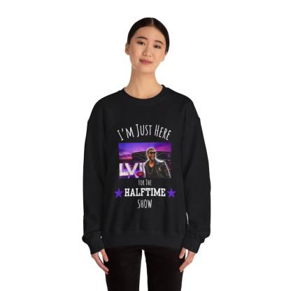 Just Here for Usher!  Super Bowl Halftime Show 2024-  Unisex Heavy Blend�?Crewneck Sweatshirt
