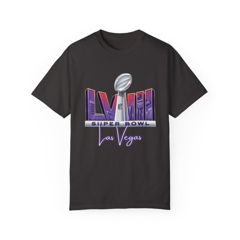 Super Bowl 2024 Las Vegas- Unisex Garment-Dyed T-shirt
