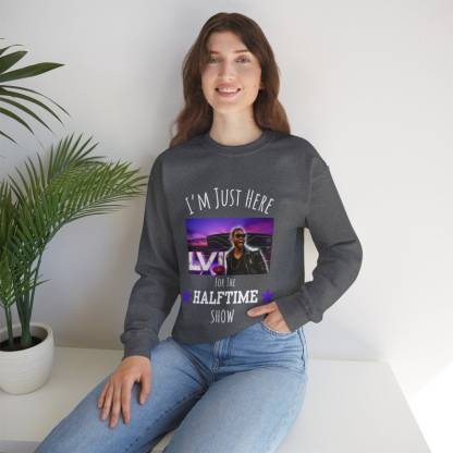 Just Here for Usher!  Super Bowl Halftime Show 2024-  Unisex Heavy Blend�?Crewneck Sweatshirt