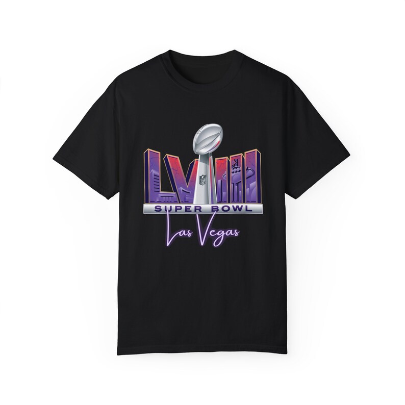 Super Bowl 2024 Las Vegas- Unisex Garment-Dyed T-shirt