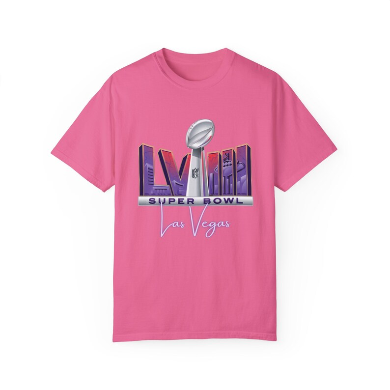 Super Bowl 2024 Las Vegas- Unisex Garment-Dyed T-shirt
