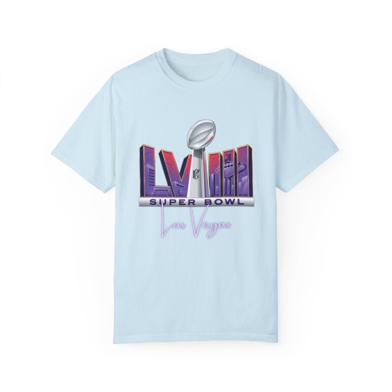 Super Bowl 2024 Las Vegas- Unisex Garment-Dyed T-shirt