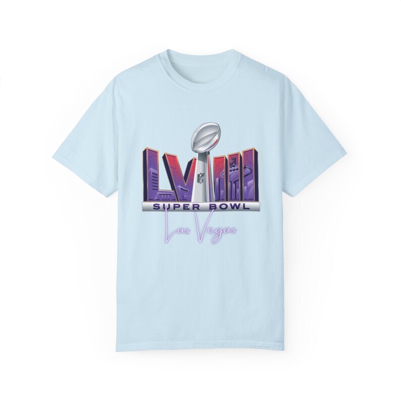 Super Bowl 2024 Las Vegas- Unisex Garment-Dyed T-shirt