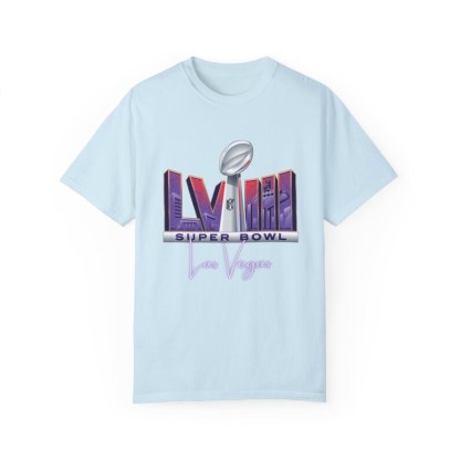 Super Bowl 2024 Las Vegas- Unisex Garment-Dyed T-shirt