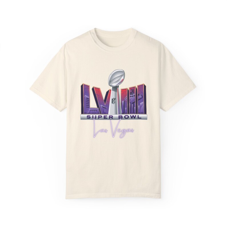 Super Bowl 2024 Las Vegas- Unisex Garment-Dyed T-shirt