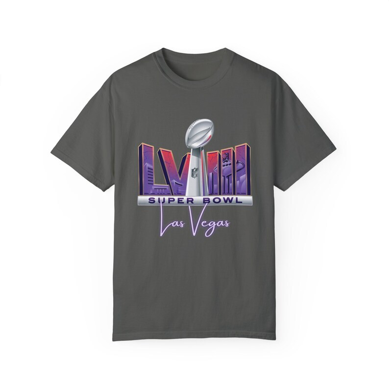 Super Bowl 2024 Las Vegas- Unisex Garment-Dyed T-shirt