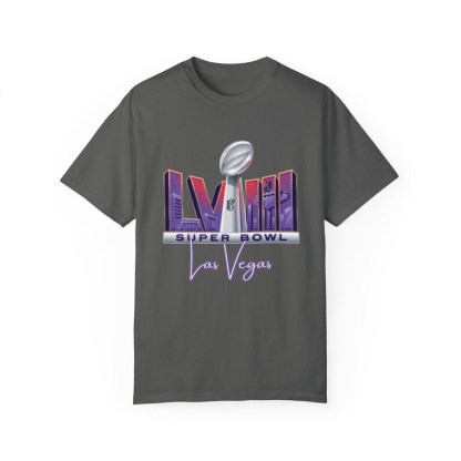 Super Bowl 2024 Las Vegas- Unisex Garment-Dyed T-shirt
