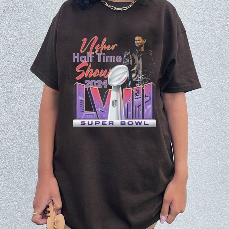 Usher Show Halftime 2024 Nfl Super Bowl Lviii Shirt Halftime Show Shirt, Game Day Tee, Football Season Shirt, Sunday Game Halftime Shirt