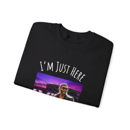 Just Here for Usher!  Super Bowl Halftime Show 2024-  Unisex Heavy Blend�?Crewneck Sweatshirt