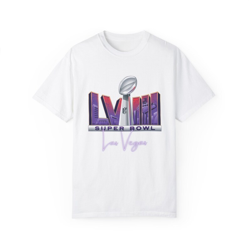 Super Bowl 2024 Las Vegas- Unisex Garment-Dyed T-shirt