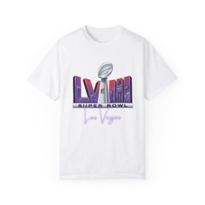 Super Bowl 2024 Las Vegas- Unisex Garment-Dyed T-shirt