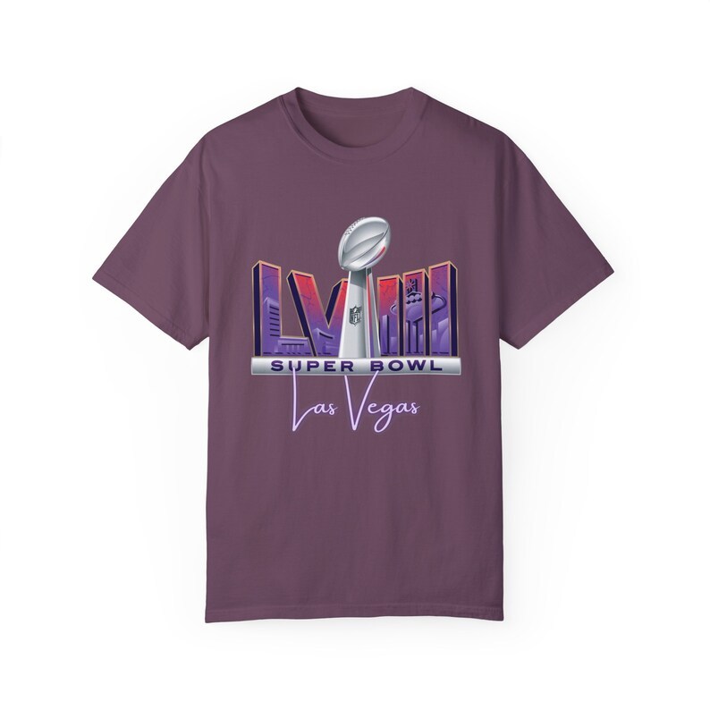 Super Bowl 2024 Las Vegas- Unisex Garment-Dyed T-shirt