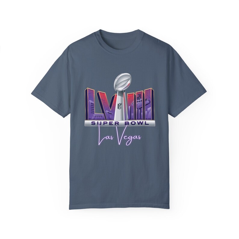 Super Bowl 2024 Las Vegas- Unisex Garment-Dyed T-shirt