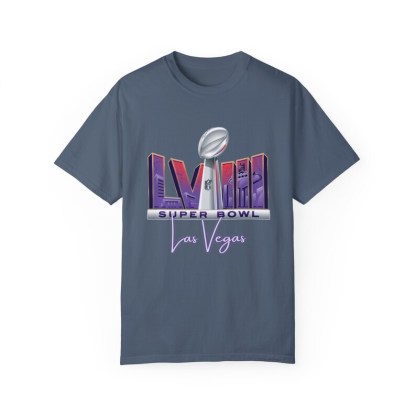 Super Bowl 2024 Las Vegas- Unisex Garment-Dyed T-shirt