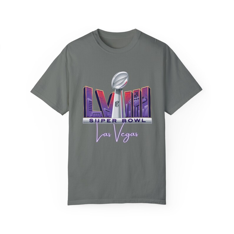 Super Bowl 2024 Las Vegas- Unisex Garment-Dyed T-shirt