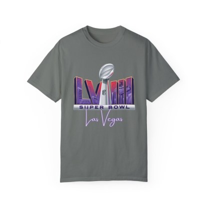 Super Bowl 2024 Las Vegas- Unisex Garment-Dyed T-shirt