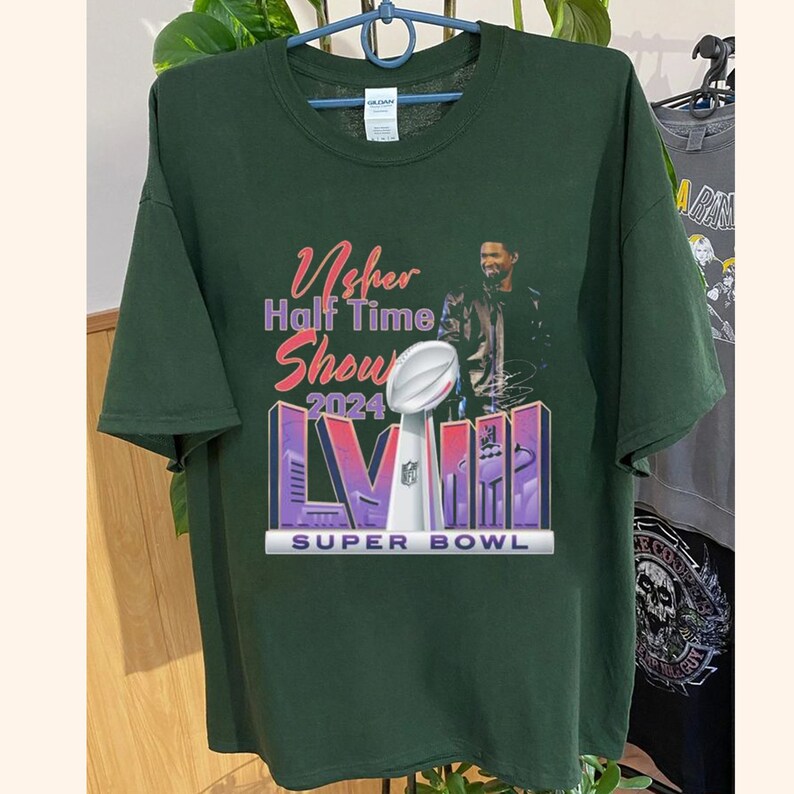 Usher Show Halftime 2024 Nfl Super Bowl Lviii Shirt Halftime Show Shirt, Game Day Tee, Football Season Shirt, Sunday Game Halftime Shirt