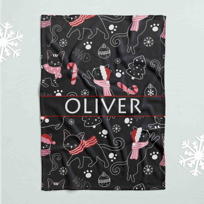 Personalized Lovely Kid Christmas Blanket for Comfort & Unique | BKKid75