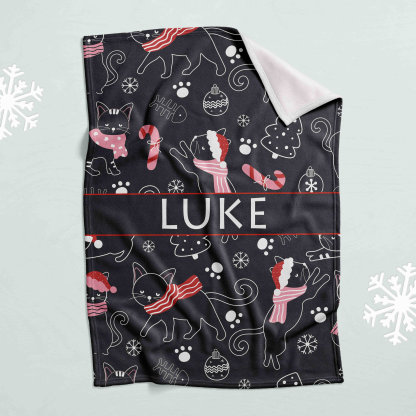 Personalized Lovely Kid Christmas Blanket for Comfort & Unique | BKKid75