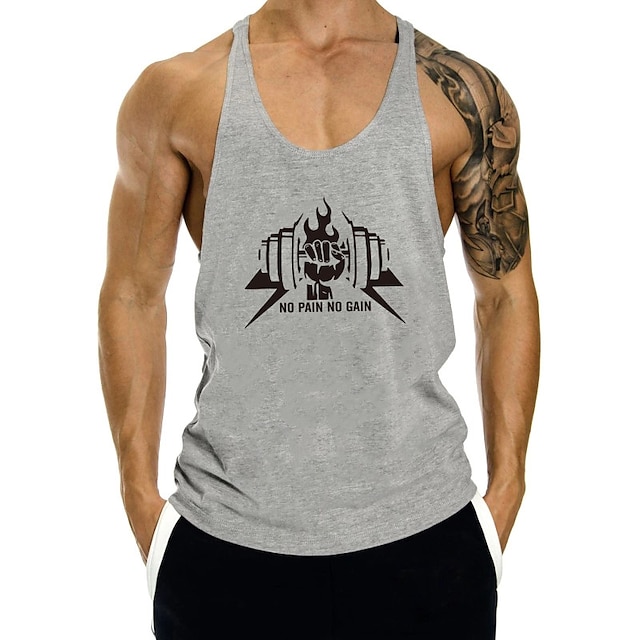 NO PAIN NO GAIN-Men's  Tank Top
