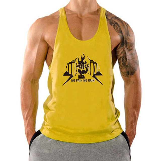 NO PAIN NO GAIN-Men's  Tank Top