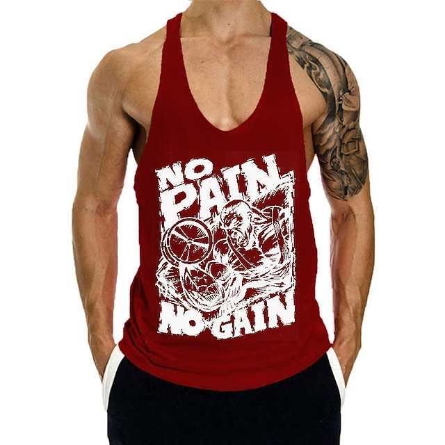 NO PAIN NO GAIN-Men's  Tank Top