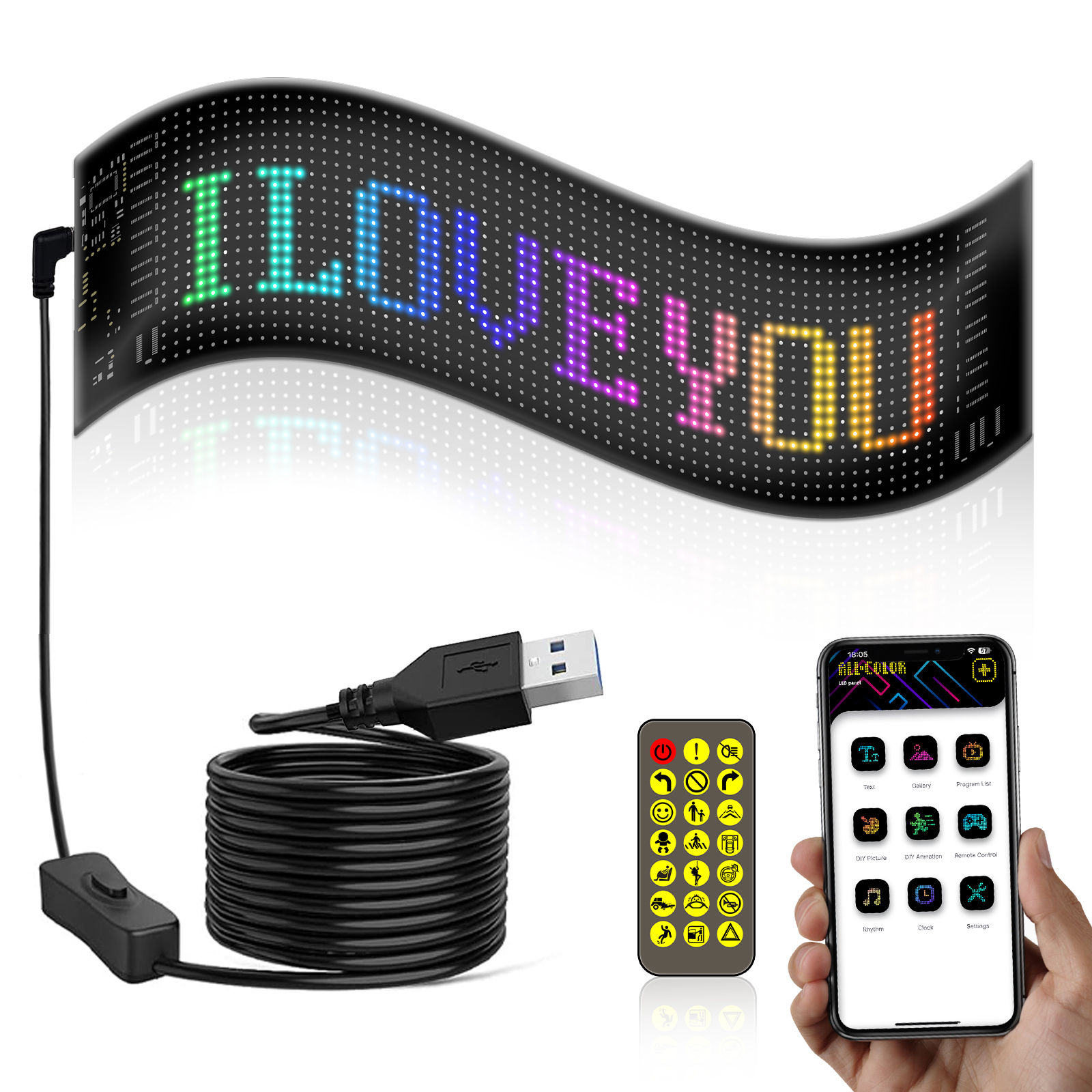 Led ticker display for car-customized-Made by babyanimal shop