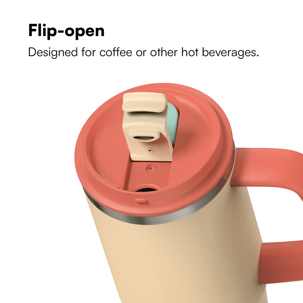 Handle cup double lid with straw 32oz/40oz/50oz