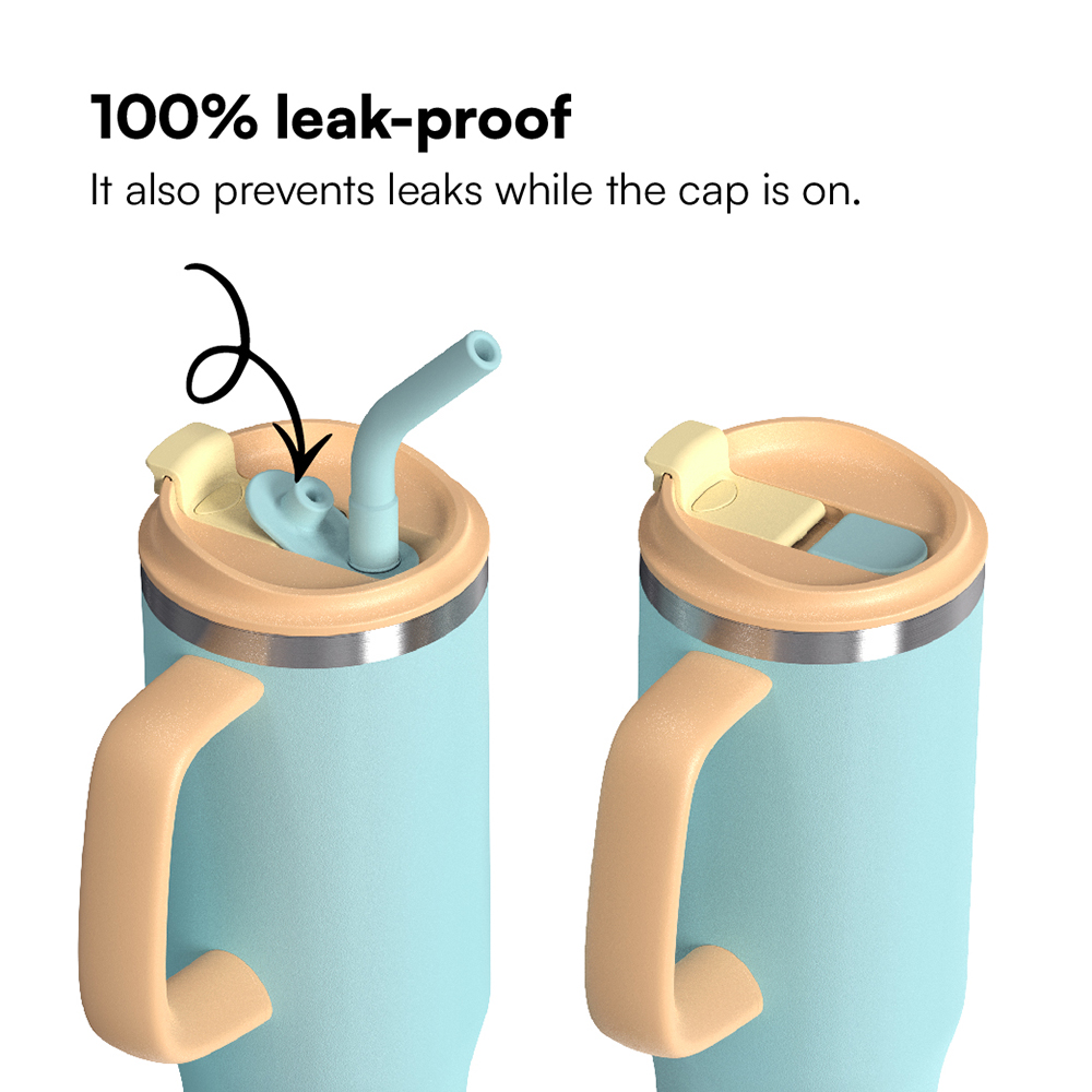 Handle cup double lid with straw 32oz/40oz/50oz