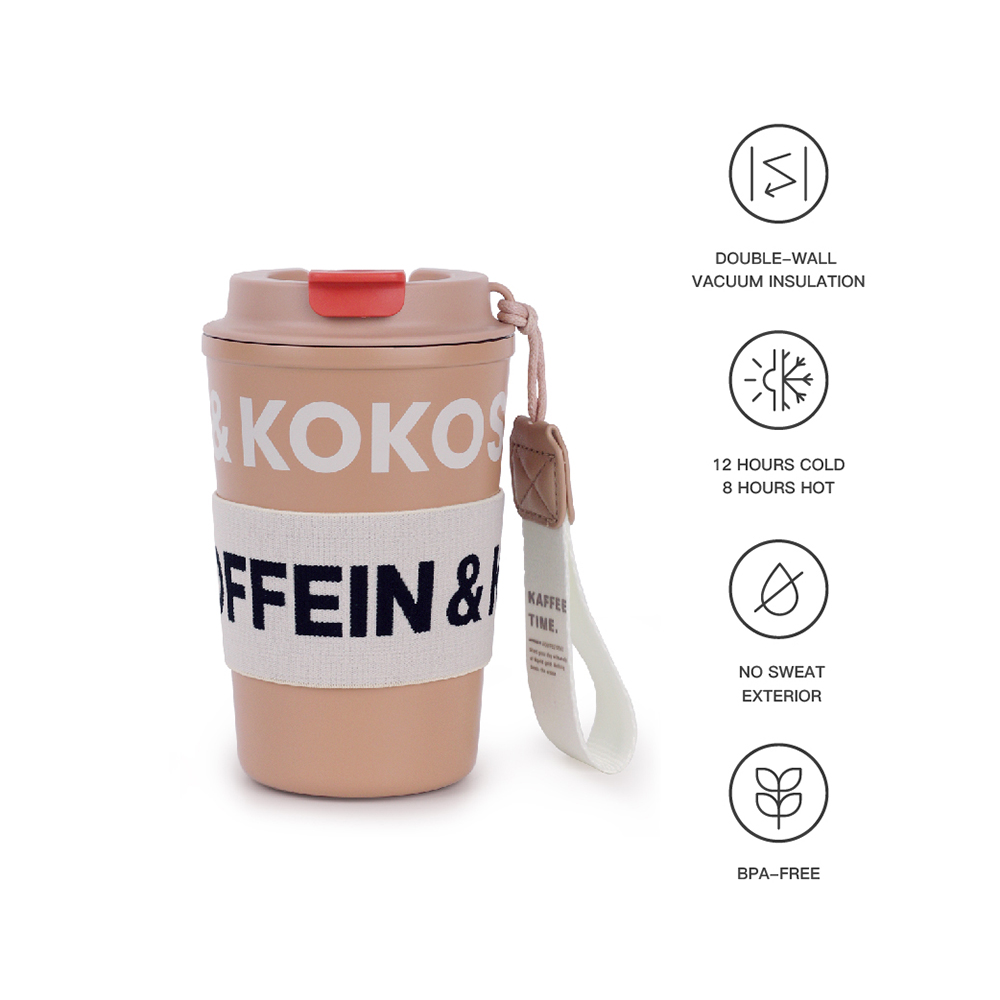 12oz Insulated Stainless Steel Coffee Tumbler Reusable Iced Coffee Cup