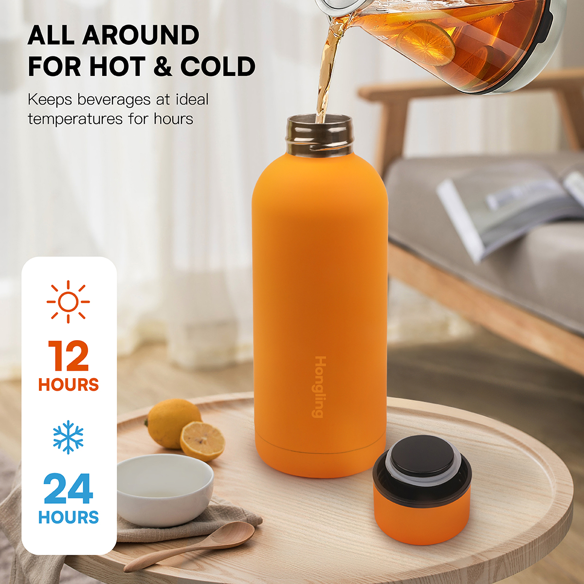 water bottle narrow-mouth bottle Superior Quality Double Wall Stainless Steel Insulated Water Bottle Food Grade Material Convenient for Gym Use 