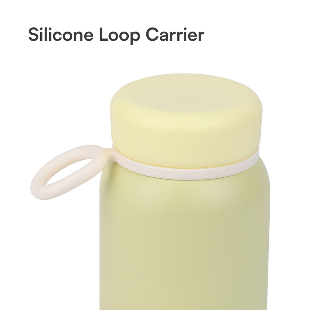 Milk Themos Thermal Water Bottle, Coffee Travel Mug 12 oz Kids Mini Water Bottle Tumbler with Spout Lid, Leak Proof Flask for Kids and Women Keep 12H Piping Hot & 24H Cold 