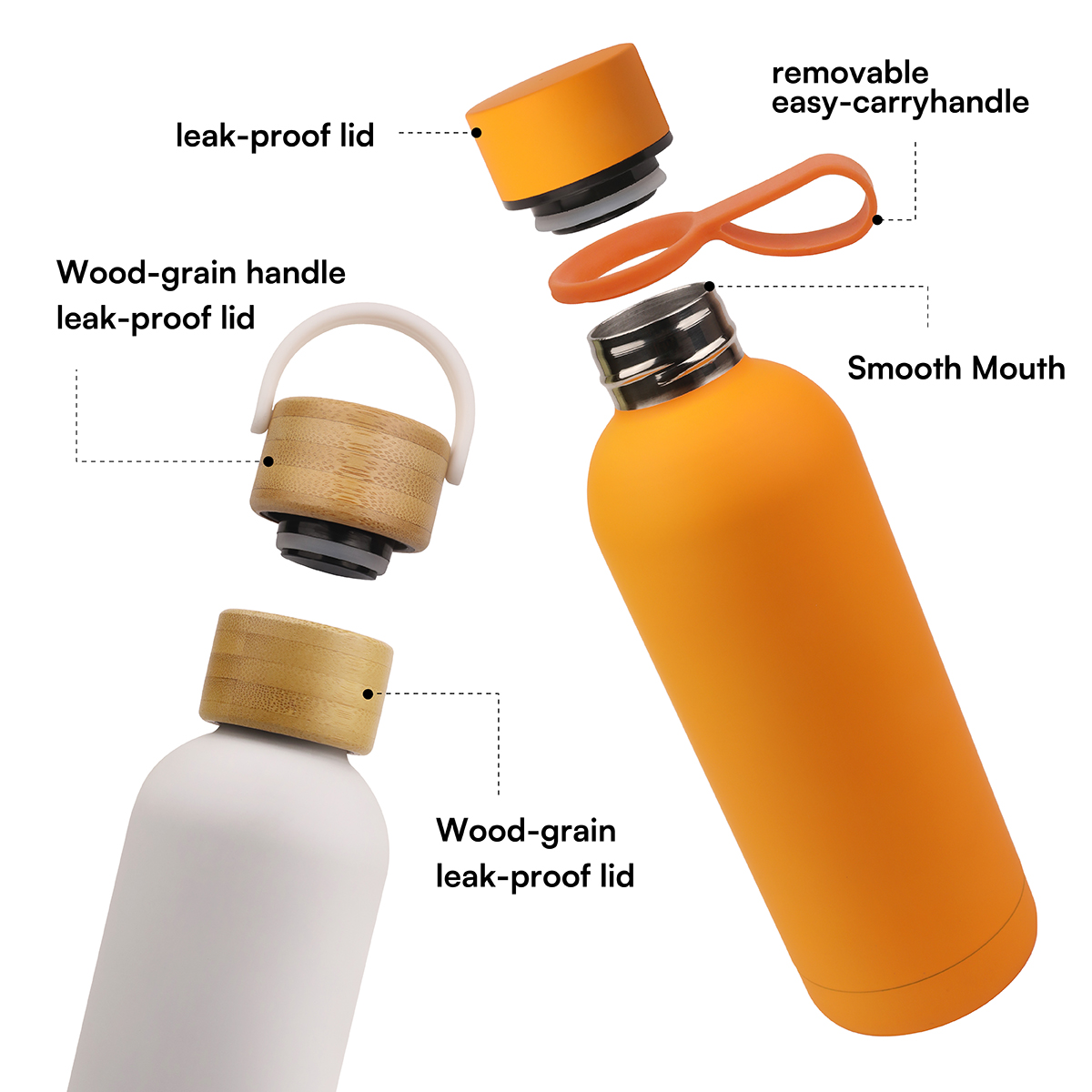 water bottle narrow-mouth bottle Superior Quality Double Wall Stainless Steel Insulated Water Bottle Food Grade Material Convenient for Gym Use 