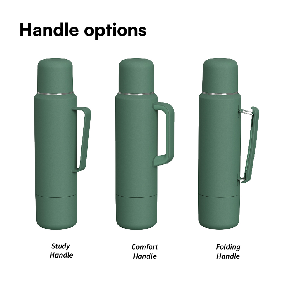 BPA-Free 40oz Stainless Steel Travel Coffee Bottle with Two Sharing Cups