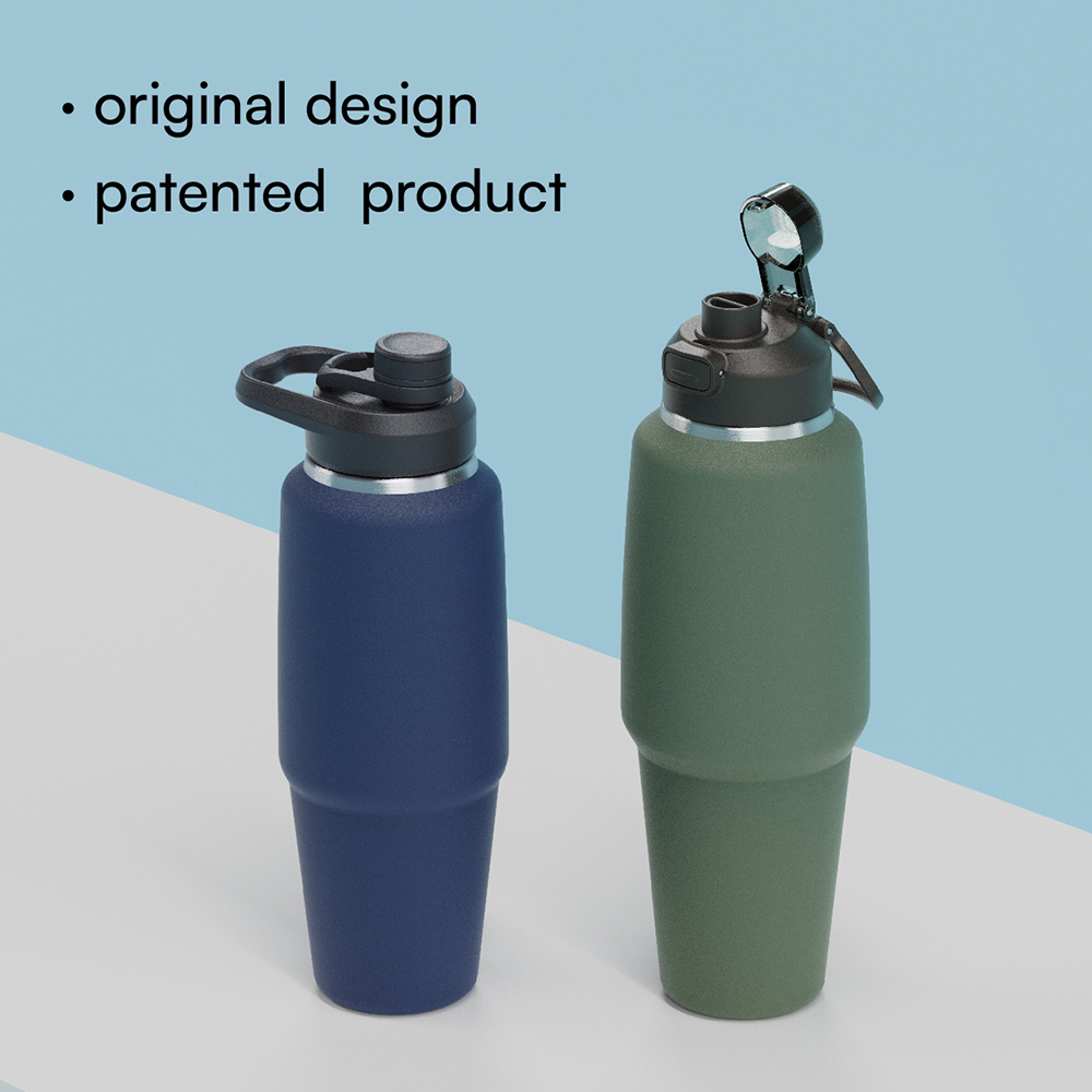 32oz/40oz Cup holder friendly design water bottle