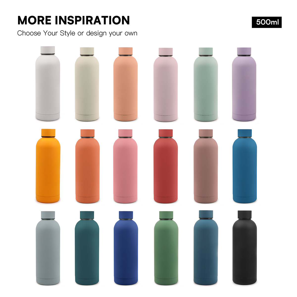 water bottle narrow-mouth bottle Superior Quality Double Wall Stainless Steel Insulated Water Bottle Food Grade Material Convenient for Gym Use 