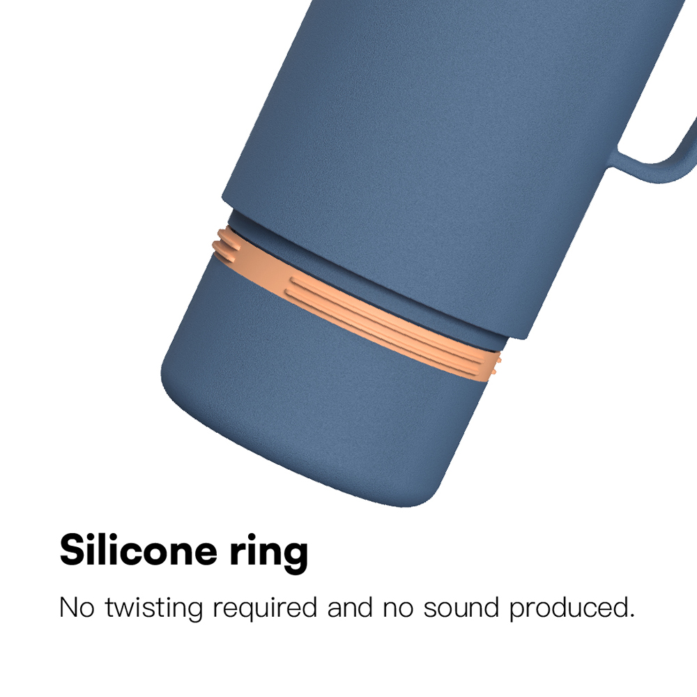 BPA-Free 40oz Stainless Steel Travel Coffee Bottle with Two Sharing Cups