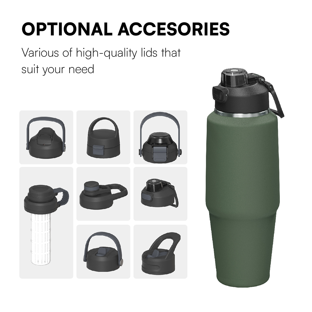 32oz/40oz Cup holder friendly design water bottle