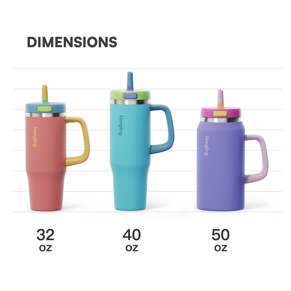 32oz 40oz 50oz flip-open straw lid 