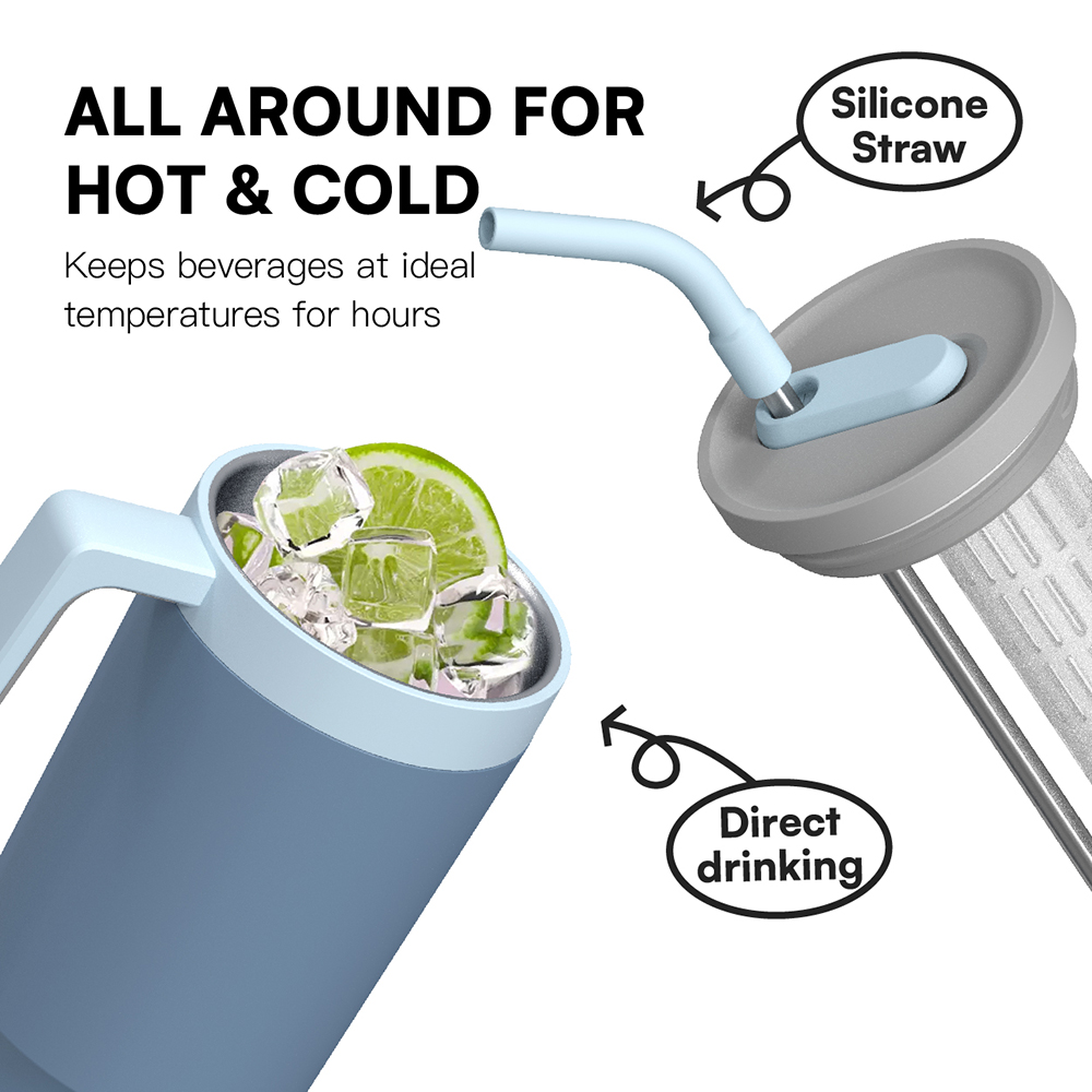 40oz Tumbler water bottle Custom wholesale Thermos cup factory stainless steel insulated water bottle same as stanely