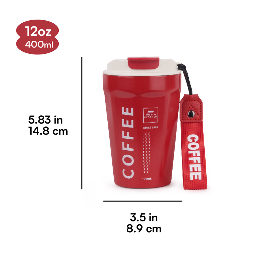 12oz Insulated Stainless Steel Coffee Tumbler Reusable Iced Coffee Cup