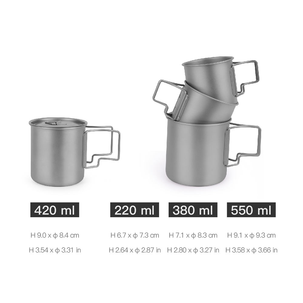 Outdoor Water Bottle 304 Stainless Steel Camping Cup Portable Tea Cup 70ml Stainless Steel Mini Tea Cup Set of 4