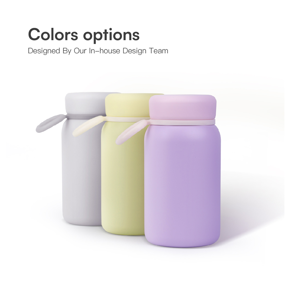 Milk Themos Thermal Water Bottle, Coffee Travel Mug 12 oz Kids Mini Water Bottle Tumbler with Spout Lid, Leak Proof Flask for Kids and Women Keep 12H Piping Hot & 24H Cold 