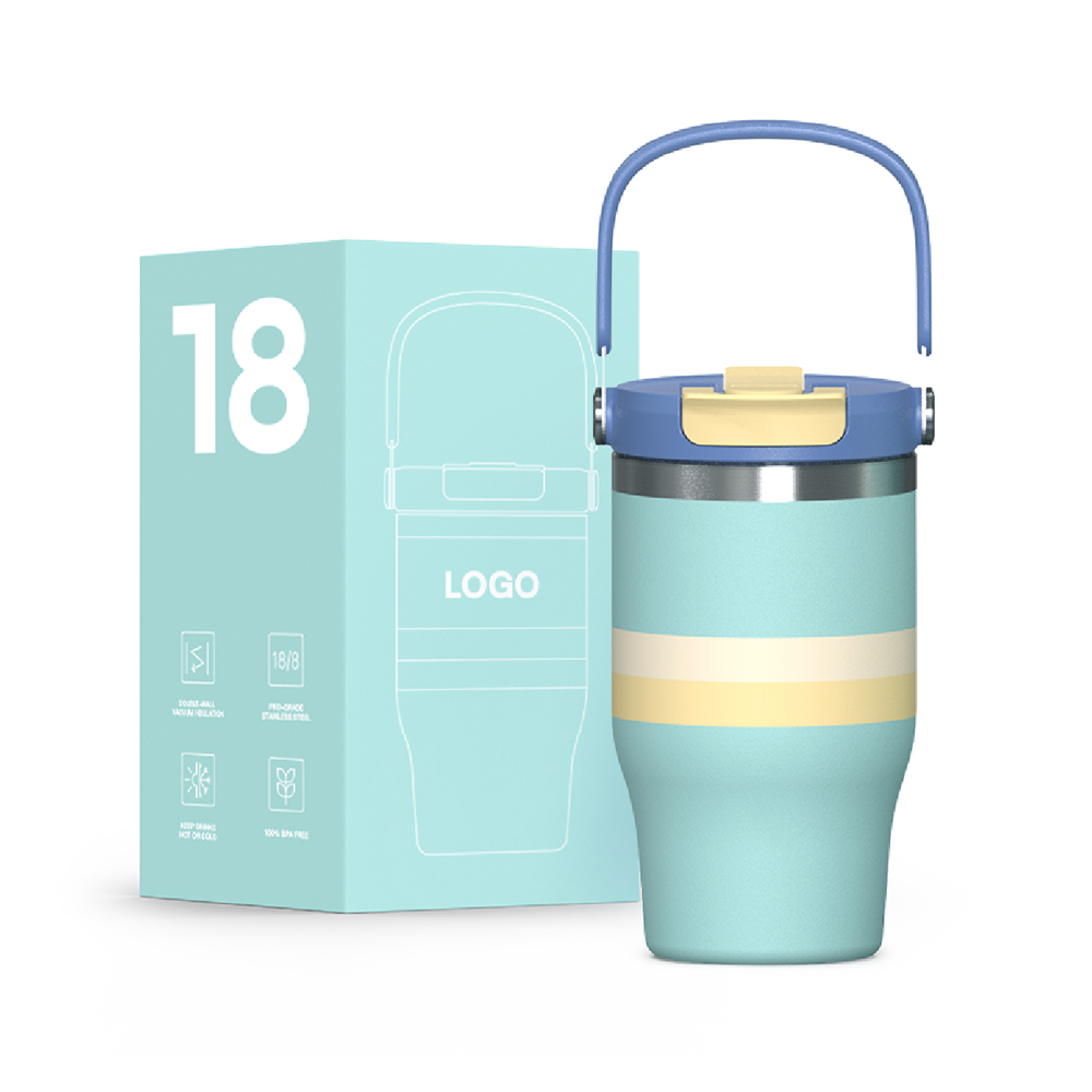 Tumbler with 2-in-1 multifuctional lid 